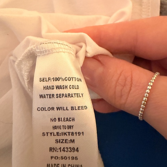 Anthropologie NWOT No Crying In Baseball Tee w/ Ruffle Sleeves - Picture 10 of 10